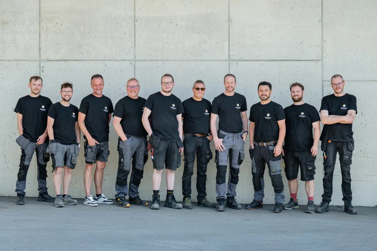 The Amecam team gathered