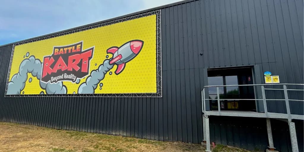 Façade extérieure d'un centre BattleKart