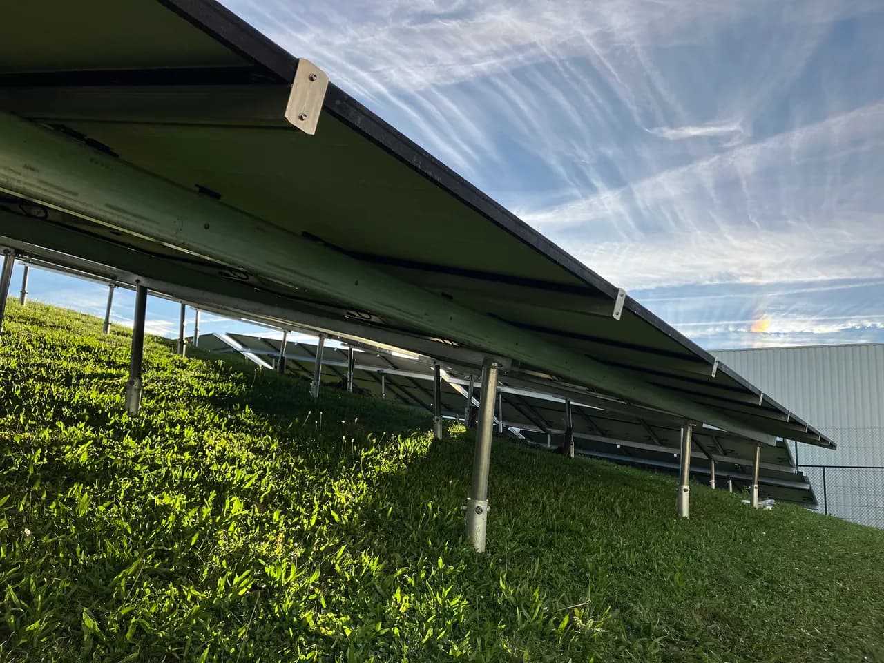 Panneaux photovoltaïques en gros plan